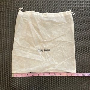 Miu Miu dust bag